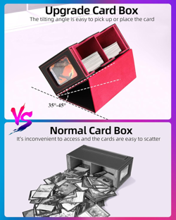 MTG Deck Box, MTG Commander Card Deck Box with Commander Display, Fits 250+ Sing - Image 5