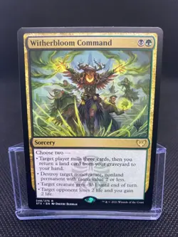 MTG Witherbloom Command - Strixhaven Promo Pack NM/Reg English - Image 1