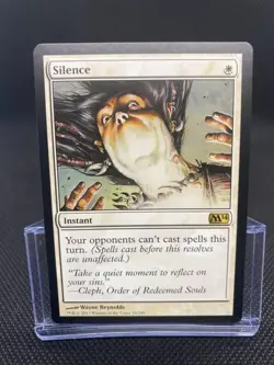 MTG Silence - Magic 2014 NM/Reg English - Image 1