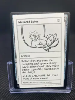 MTG Mirrored Lotus - Mystery Booster Play Test Card NM/Reg English - Image 1