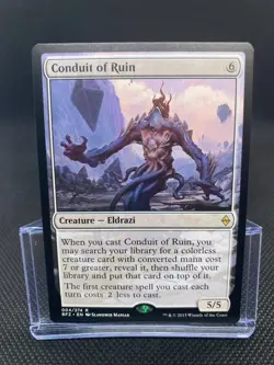 MTG Conduit of Ruin - Battle for Zendikar NM/Reg English - Image 1