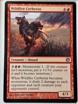 Wildfire Cerberus - Journey into Nyx - Magic the Gathering MTG Nice! - Image 1