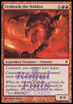 Urabrask the Hidden 1x FOIL NPH MTG New Phyrexia Mythic MINT red - Image 1