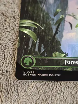 REGULAR FOIL Edge of Eternities EoE Forest, Full Art Land, MTG Full Art, 371 - Image 3