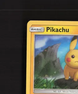 Pikachu SM183 Sun & Moon Black Star Promo Cosmos Holo Pokemon Card LP - Image 3