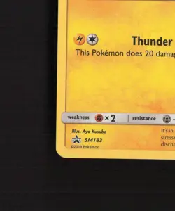 Pikachu SM183 Sun & Moon Black Star Promo Cosmos Holo Pokemon Card LP - Image 5