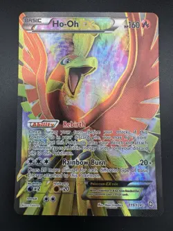 Pokemon Ho-Oh EX Full Art Dragons Exalted Ultra Rare Card 119/124 - Image 3