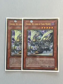 Yugioh 2x Goldd, Wu Lord of Dark World GLD1-EN024 - Image 1