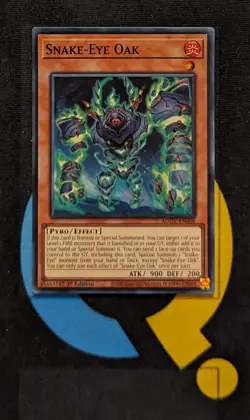 AGOV-EN008 Snake-Eye Oak Super Rare 1st Edition YuGiOh - Image 1