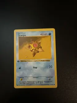 Staryu 65/102 - 1st Edition Shadowless Base Set- Pokemon Card - LP - Image 1