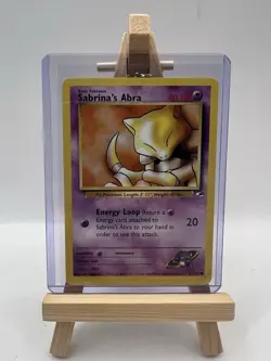 Sabrina's Abra 91/132 Gym Heroes Unlimited Pokemon Card LP - Image 1