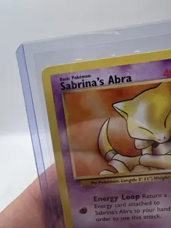 Sabrina's Abra 91/132 Gym Heroes Unlimited Pokemon Card LP - Image 4