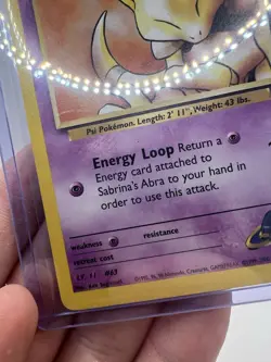 Sabrina's Abra 91/132 Gym Heroes Unlimited Pokemon Card LP - Image 5