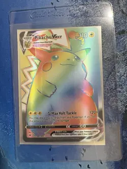 Pokemon Pikachu TCG VMAX Vivid Voltage Holo Card 188/185 Secret Rare - Image 1