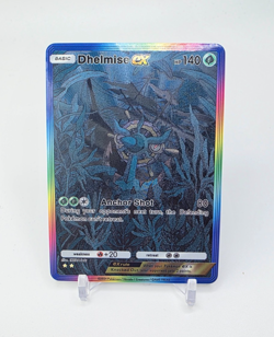 Custom Textured Holo Foil Dhelmise Pokemon Card READ DESCRIPTION BELOW - Image 1