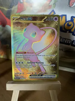 Mew EX 205/156 Pokemon S&V 151 Trading Card - Full Art Ultra Rare GOLD - Image 1