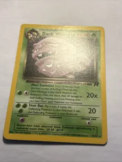 Dark Weezing 31/82 Team Rocket Pokemon TCG Vintage Non Holo Rare Card NEAR MINT - Image 5