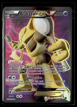 Alakazam EX - 117/124 - Pokemon Fates Collide Full Art Ultra Rare Card NM - Image 1