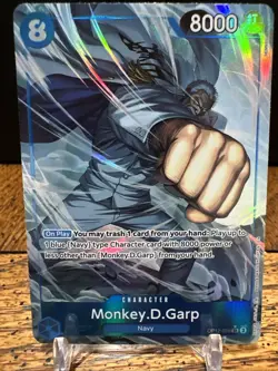 Monkey D Garp OP12-056 Alternate Art One Piece Card English Legacy of the Master - Image 1