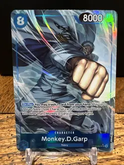 Monkey D Garp OP12-056 Alternate Art One Piece Card English Legacy of the Master - Image 2