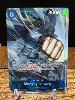 Monkey D Garp OP12-056 Alternate Art One Piece Card English Legacy of the Master - Image 3