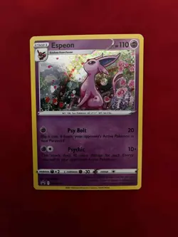 Pokemon Card Espeon SWSH174 Cosmo Holo Rare Black Star Promo NM/MINT - Image 1