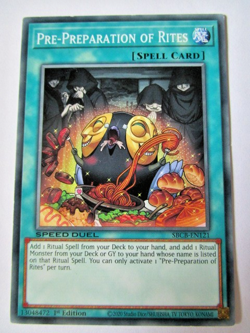 Yugioh! Pre-Preparation of Rites Sbcb-En121 Common Speed Duel Moderate Play!! - Image 1