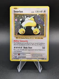 Snorlax XY179 Black Star Promo With HD SWIRL English Pokemon TCG Card NM - Image 1