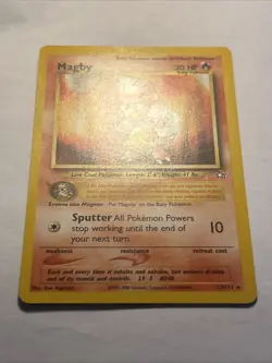 Magby #23/111 Neo Genesis 2000 Pokemon TCG Non Holo Rare Card Vintage NEAR MINT - Image 4