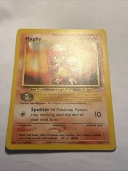 Magby #23/111 Neo Genesis 2000 Pokemon TCG Non Holo Rare Card Vintage NEAR MINT - Image 5