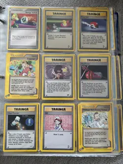 Pokemon Trainer Card Lot (60)-Vintage WotC-2x Professor Oak, Dual Ball Rev Holo - Image 3
