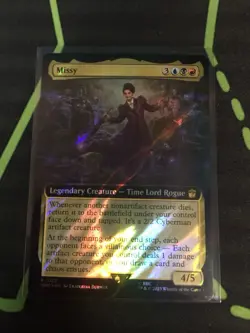 MTG Magic The Gathering Missy Surge Foil WHO Rare Ext Art Grixis Dr. Who - Image 1