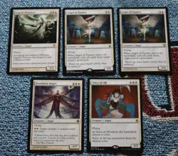 MTG 5x Rare White Angel Angelic Overseer, Deathless, Voice of All, of Finality - Image 1
