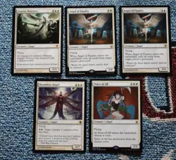MTG 5x Rare White Angel Angelic Overseer, Deathless, Voice of All, of Finality - Image 2