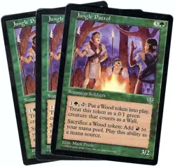 (3X) Jungle Patrol Mirage Rare - MTG Magic the Gathering Card - Image 1