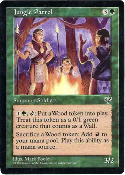 (3X) Jungle Patrol Mirage Rare - MTG Magic the Gathering Card - Image 2