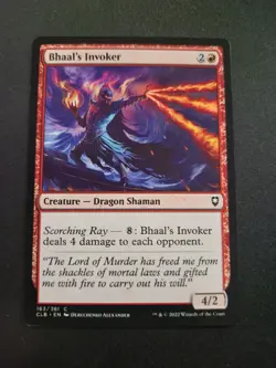 Bhaal's Invoker #163 Battle Baldur's Gate MTG Combine Ship 1-10 4.88 - Image 1