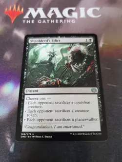 Mtg. Sheoldred's Edict. Phyrexia: All Will Be One. Pack Fresh - Image 1