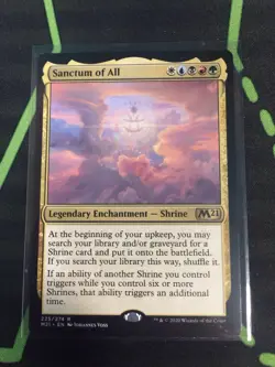 MTG Magic The Gathering Sanctum Of All M21 Rare Enchantment Shrine Commander - Image 1