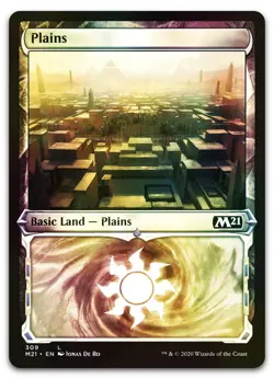 Plains (Showcase) #309 (Foil) (NM) Core Set 2021 M21 Magic MTG - Image 1