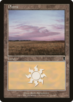 Plains (334) #334 (HP) Odyssey ODY Magic MTG - Image 1
