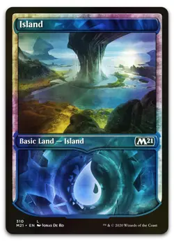 Island (Showcase) #310 (Foil) (NM) Core Set 2021 M21 Magic MTG - Image 1