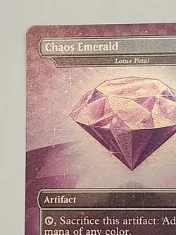 Chaos Emerald (Lotus Petal) Purple Secret Lair Drop 7034 Sonic Bonus MTG NM - Image 2