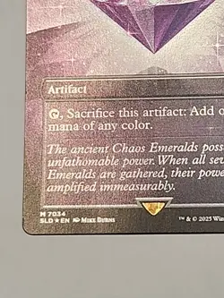 Chaos Emerald (Lotus Petal) Purple Secret Lair Drop 7034 Sonic Bonus MTG NM - Image 3