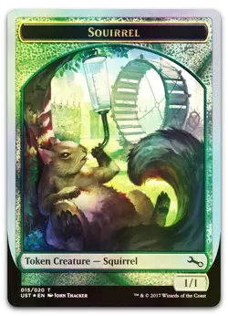 Squirrel Token #15 (Foil) (NM) Unstable UST Magic MTG - Image 1