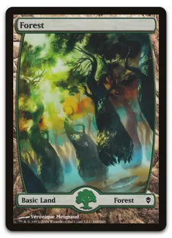 Forest (248) - Full Art #248 (LP) Zendikar ZEN Magic MTG - Image 1