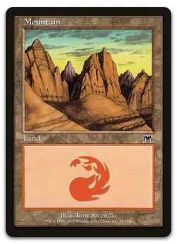 Mountain (343) #343 (NM) Onslaught ONS Magic MTG - Image 1