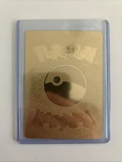 Snorlax VMAX Metal Gold Foil Pokemon Card Fan Art Display Card HP340 - Image 2