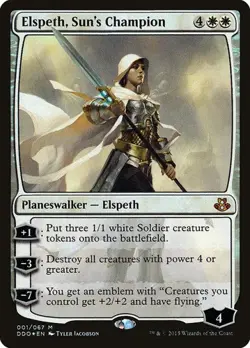 Elspeth, Sun's Champion - Foil Duel Decks: Elspeth vs. Kiora MP MTG - Image 1