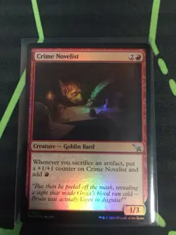 MTG Magic The Gathering Crime Novelist Foil MKM Red Goblin Commander - Image 1